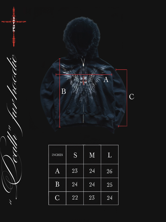 D3ATH Fur Hoodie